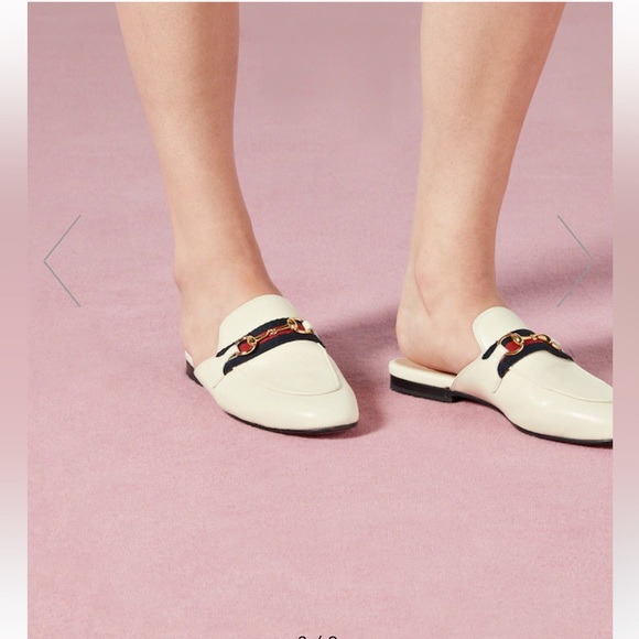 Gucci Princeton Leather Slipper White Size 38 - Picture 9 of 9